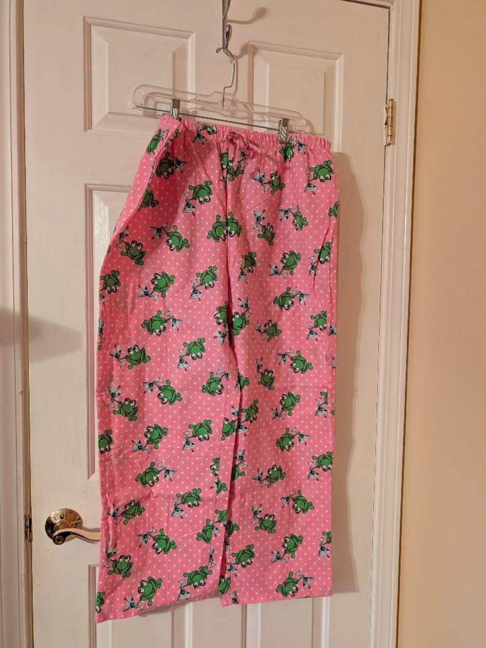 Do Not Disturb Pajama Pants Frog with Martini ~ XL